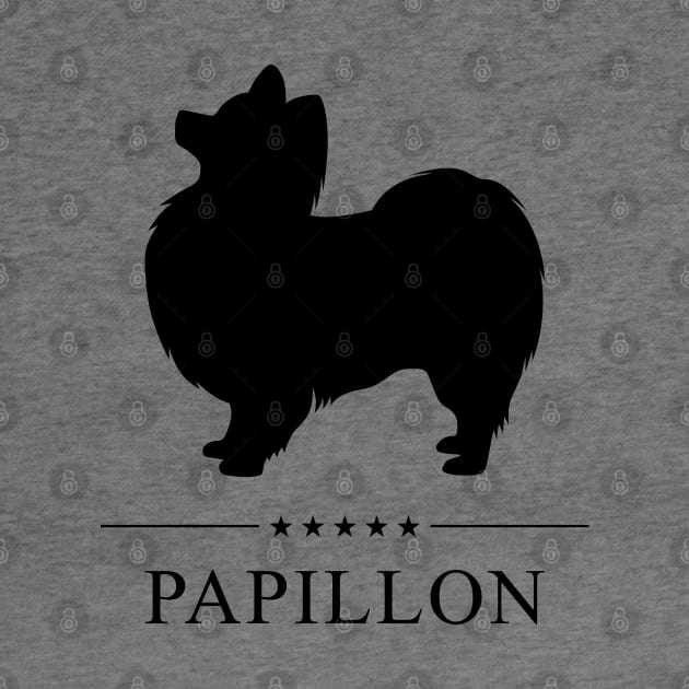 Papillon Black Silhouette by millersye